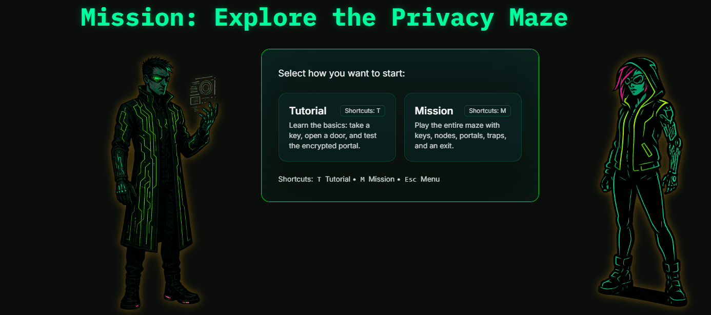 Maze mockup